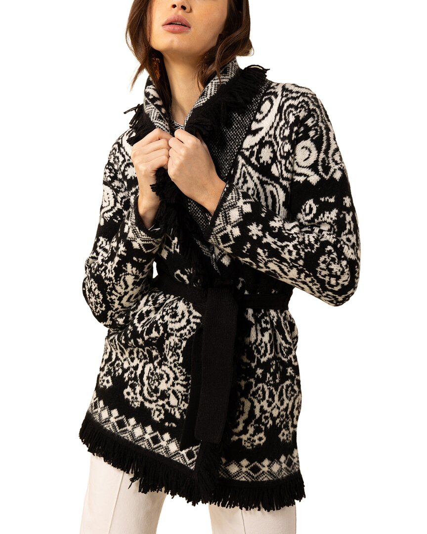 Hale Bob Haisley Wool-blend Cardigan In Black