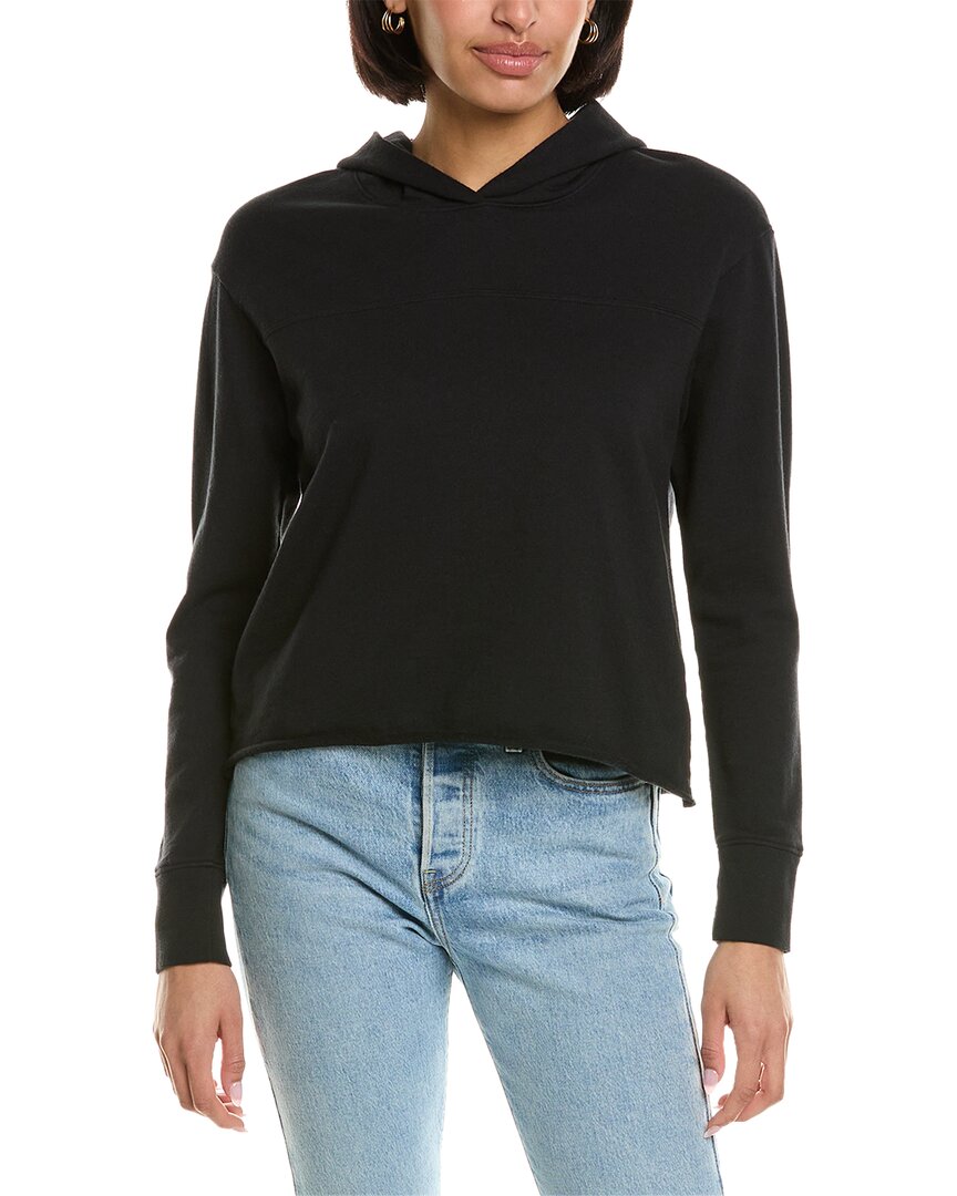 Shop James Perse Hooded Sweat Top In Black