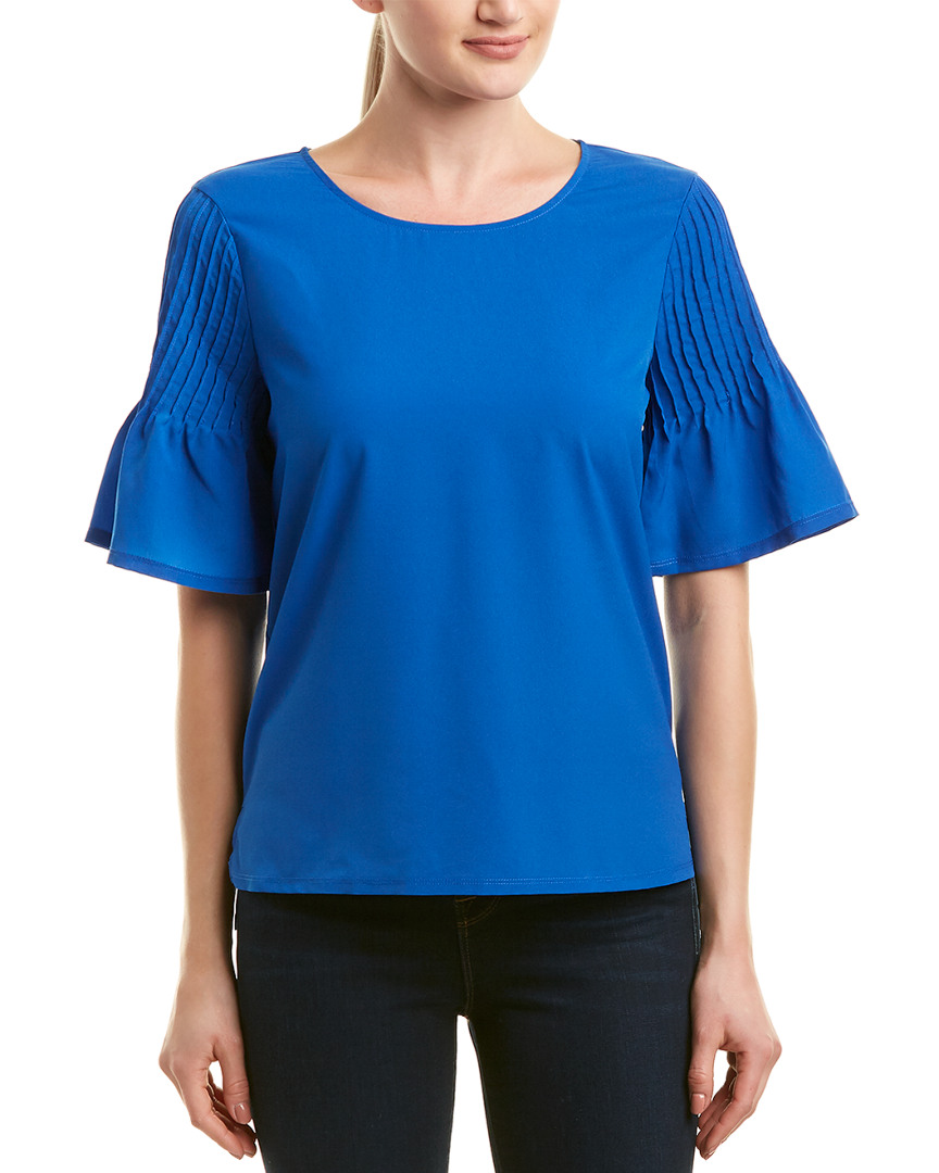 Image of French Connection Flutter Sleeve Top