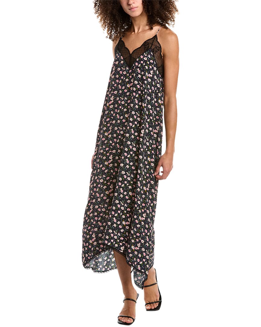 Zadig & Voltaire Risty Ao Anemone Maxi Dress In Pink