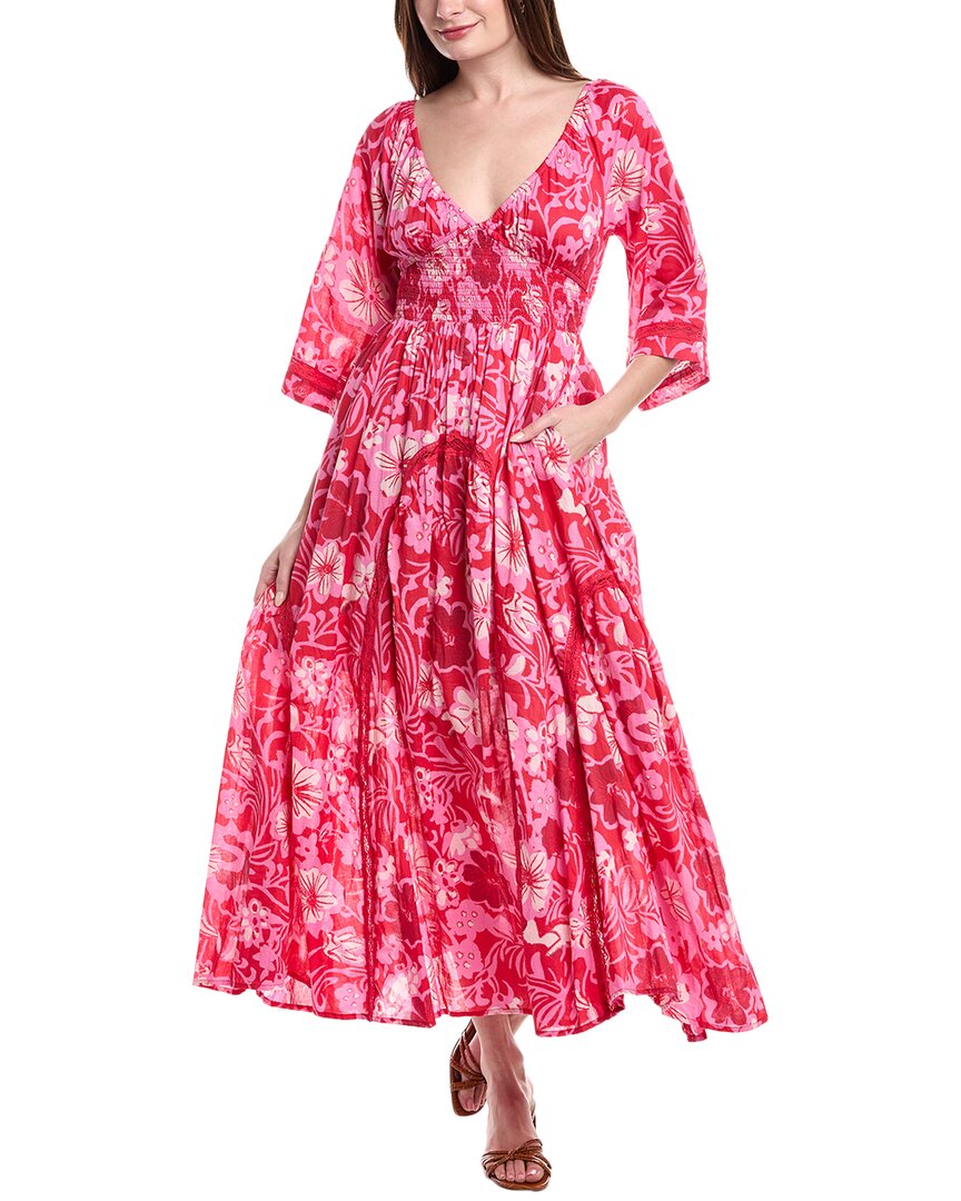 Free People Printed Dixie Maxi Dress In Pink