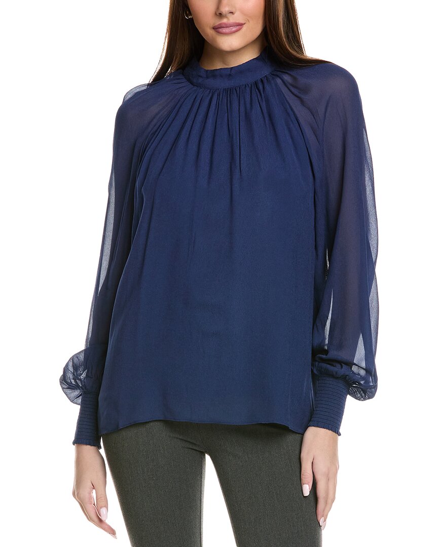 Lilly Pulitzer Ellielynn Long Sleeve Top In Navy