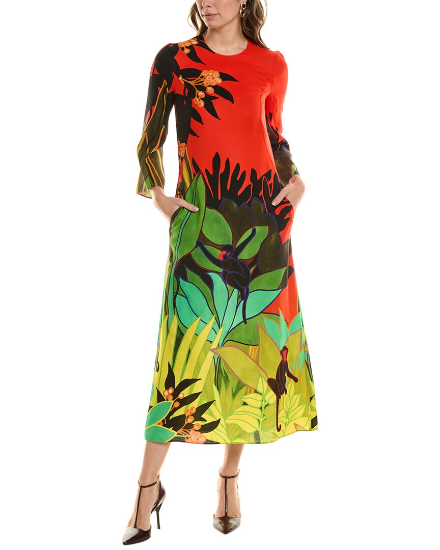 VALENTINO VALENTINO SILK MAXI DRESS 
