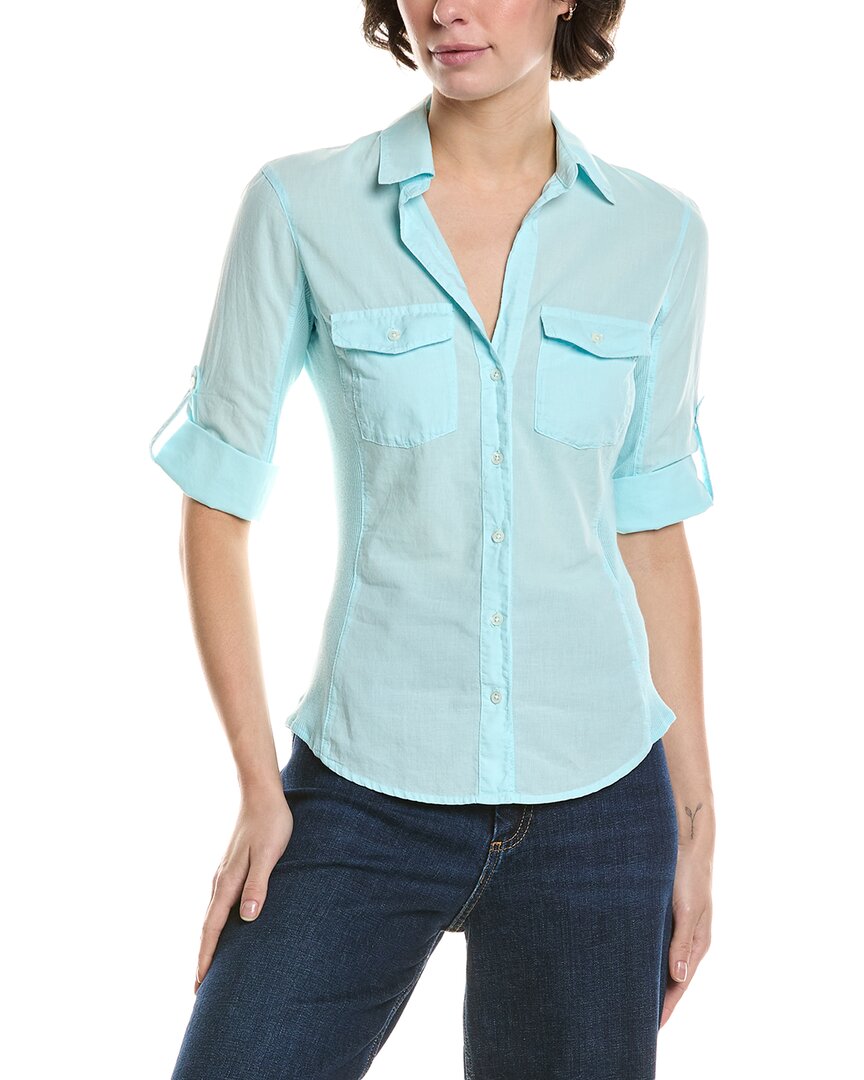 James Perse Three-quarter Sleeve Button-up Shirt