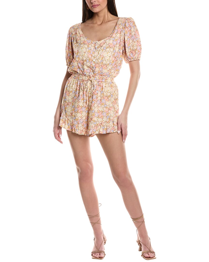 SALTWATER LUXE SALTWATER LUXE PUFF SLEEVE ROMPER
