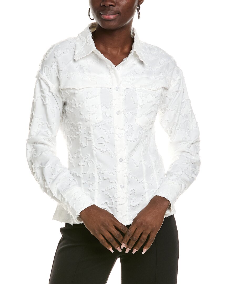 Gracia Fringe Pattern Shirt