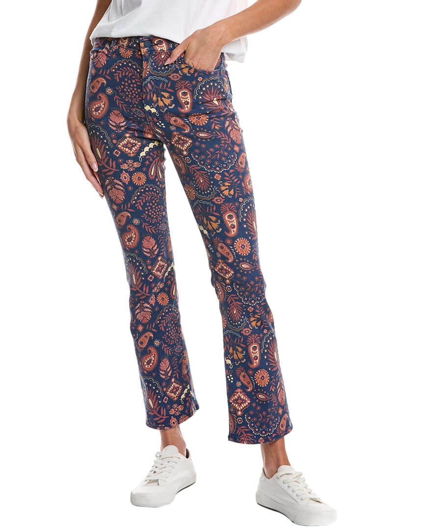 Mother The Hustler Flood Henna Happiness Flare Jean In Blue