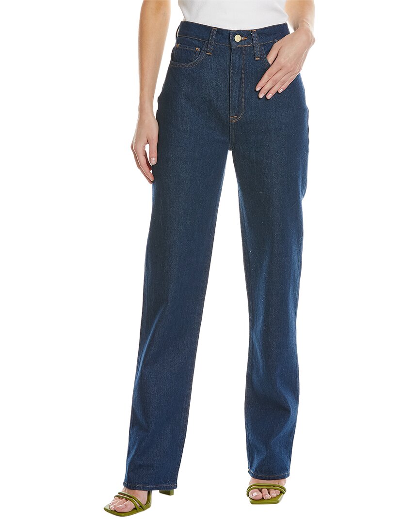 Triarchy Lone Ranger Two-toned Cropped Wide-leg Jeans In Blue