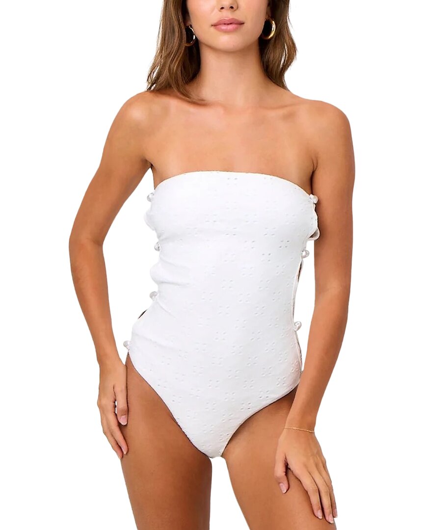 LA PORTE LA PORTE STEPHANIE SIDE DETAIL SWIMSUIT 
