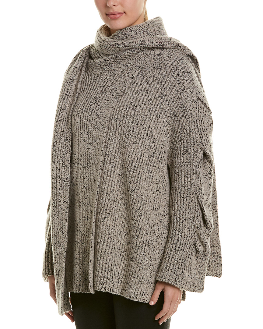 Image of See by Chloe Draped Wool-Blend Cardigan
