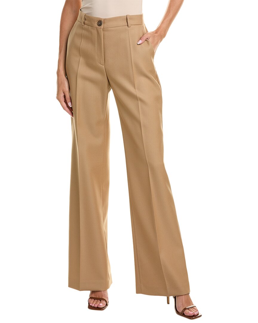Hugo Boss Tireka Bootcut Pants In Brown