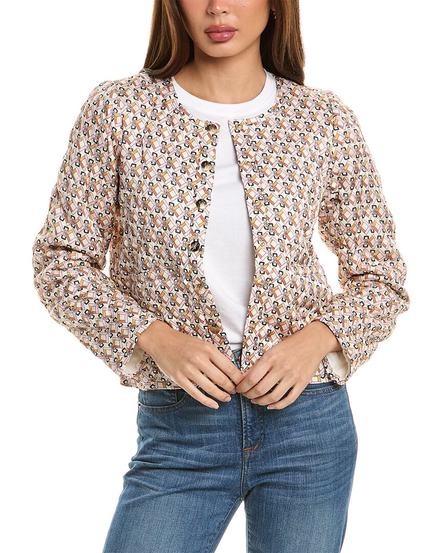 Hale Bob Quilted Twill Top