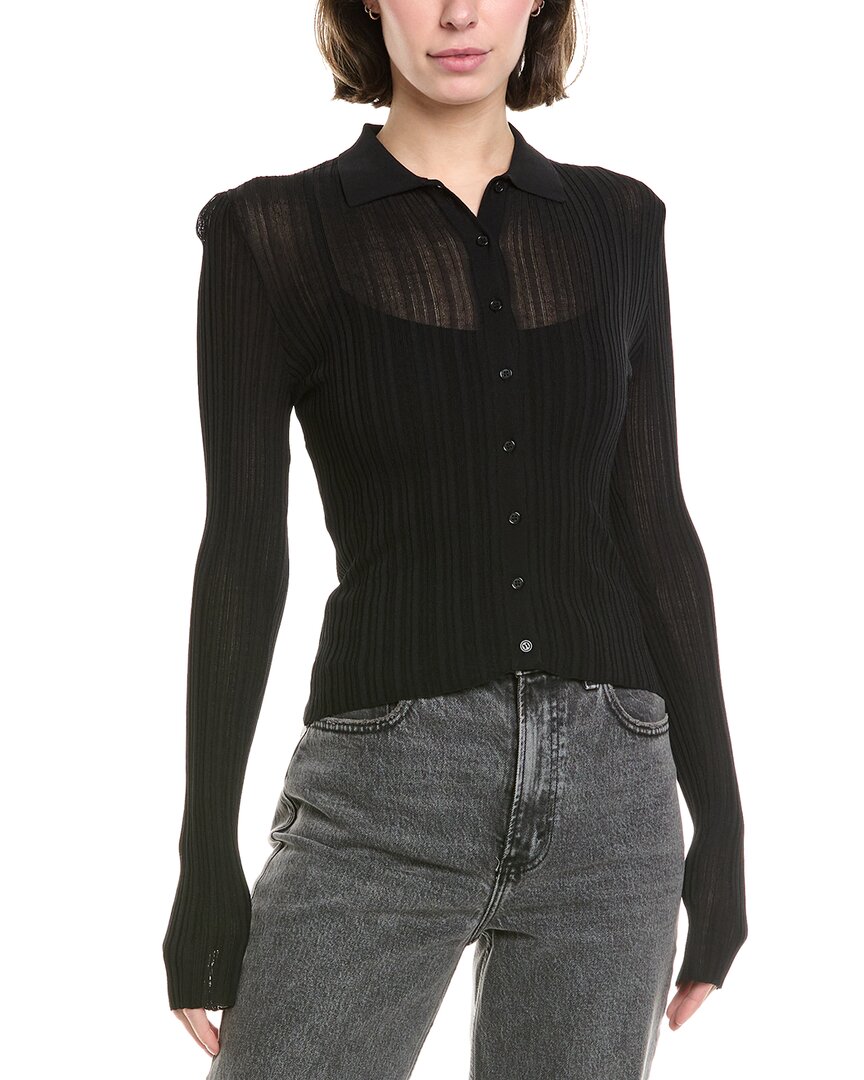 Bardot Ayda Polo Top In Black