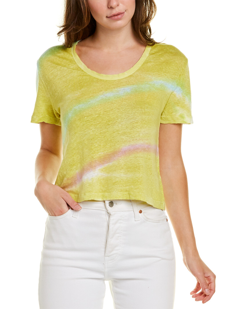 Image of YFB CLOTHING Reece Crop Linen T-Shirt