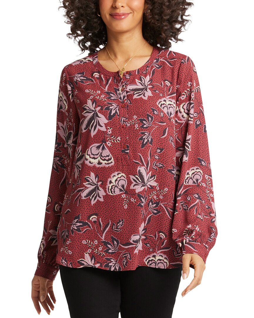 Nydj Simone Recycled Polyester Popover Top