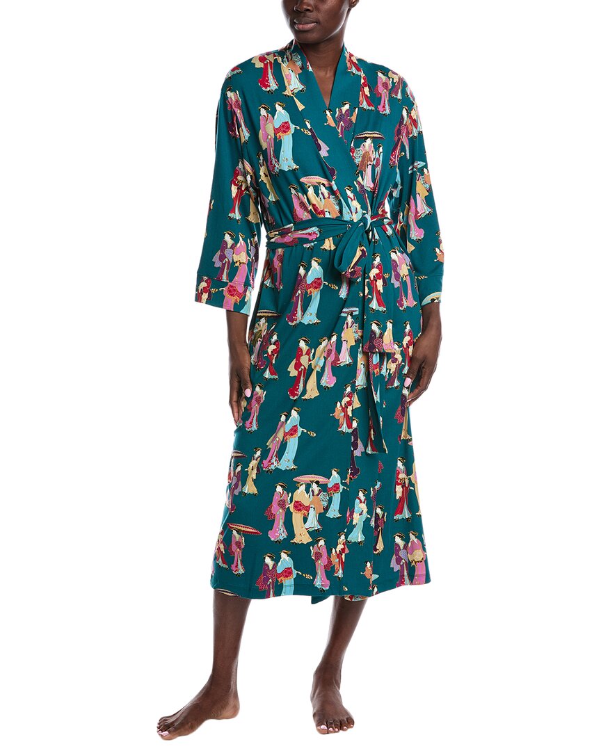 N Natori Cozy Knit Robe In Multi