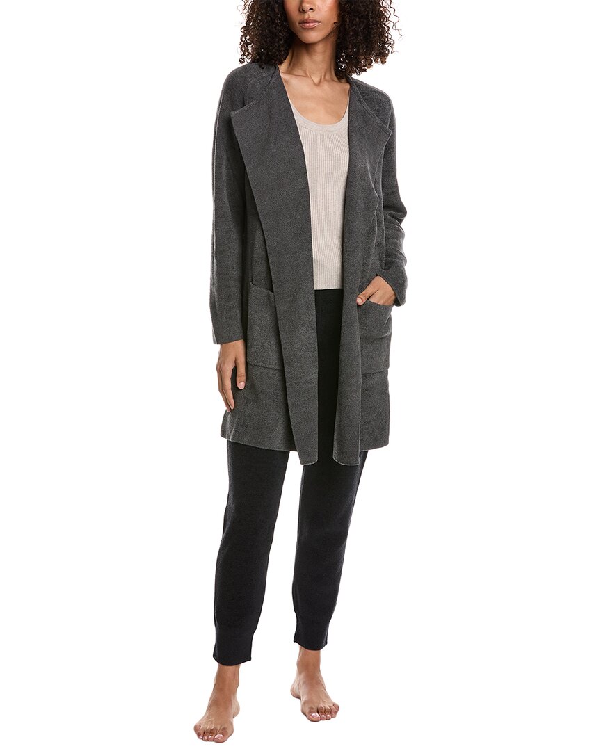 Barefoot Dreams Cozychic Ultra Lite Wide Collar Jacket In Grey