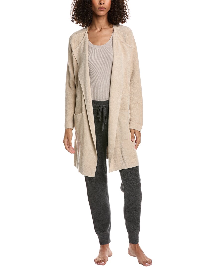 Barefoot Dreams Cozychic Ultra Lite Wide Collar Jacket In Brown