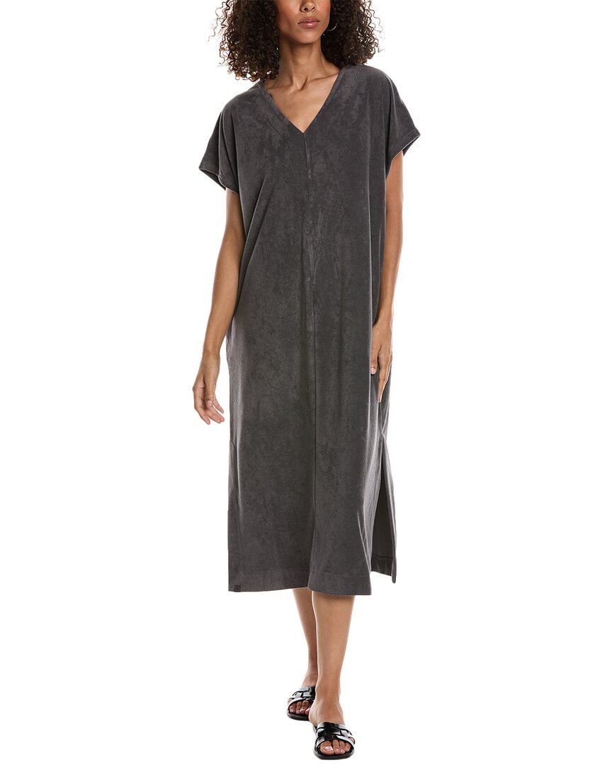 Barefoot Dreams Cozy Terry Caftan In Grey
