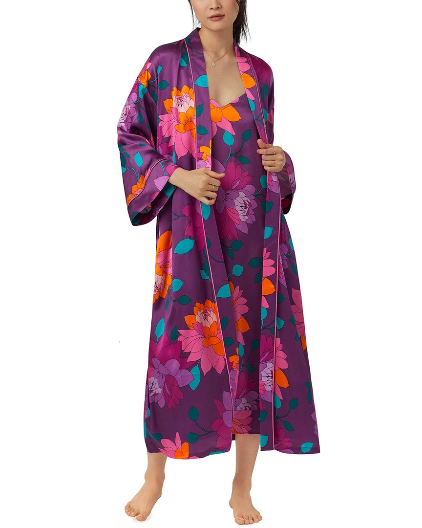 Shop Bedhead Pajamas Bedhead X Trina Turk Evening Bloom Silk Robe