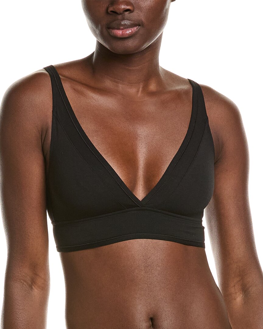 Else Essence Soft Plunge Bra In Black