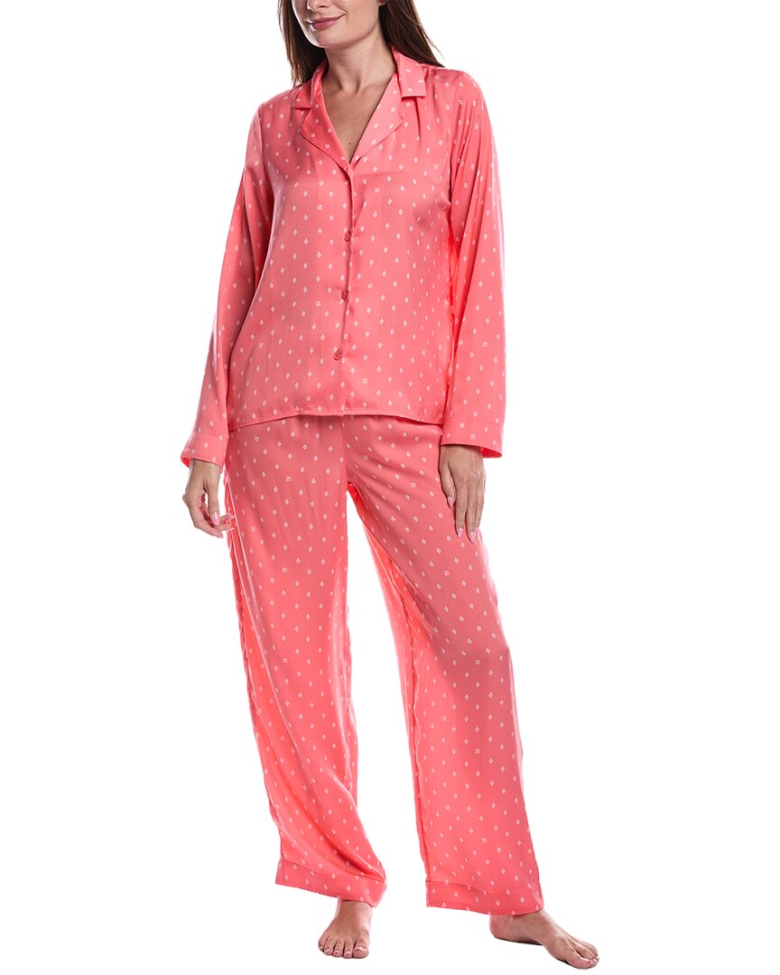 Dkny 2pc Top & Pant Sleep Set In Red
