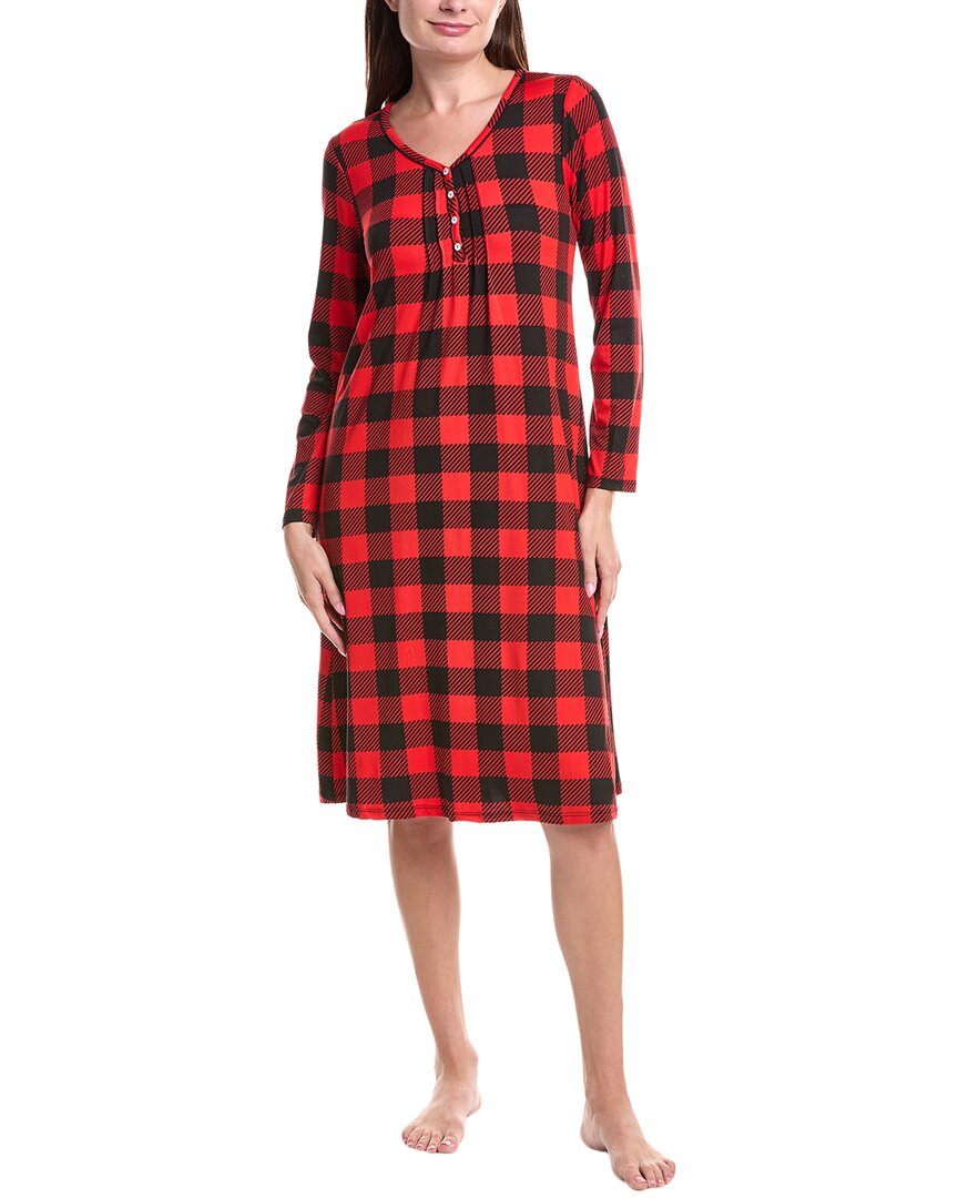 Carole Hochman Sleep Gown In Red