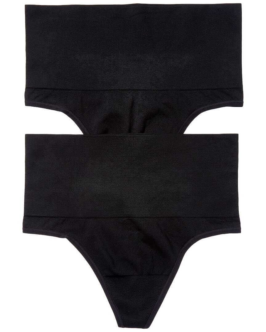 Yummie 2pk Thong In Black