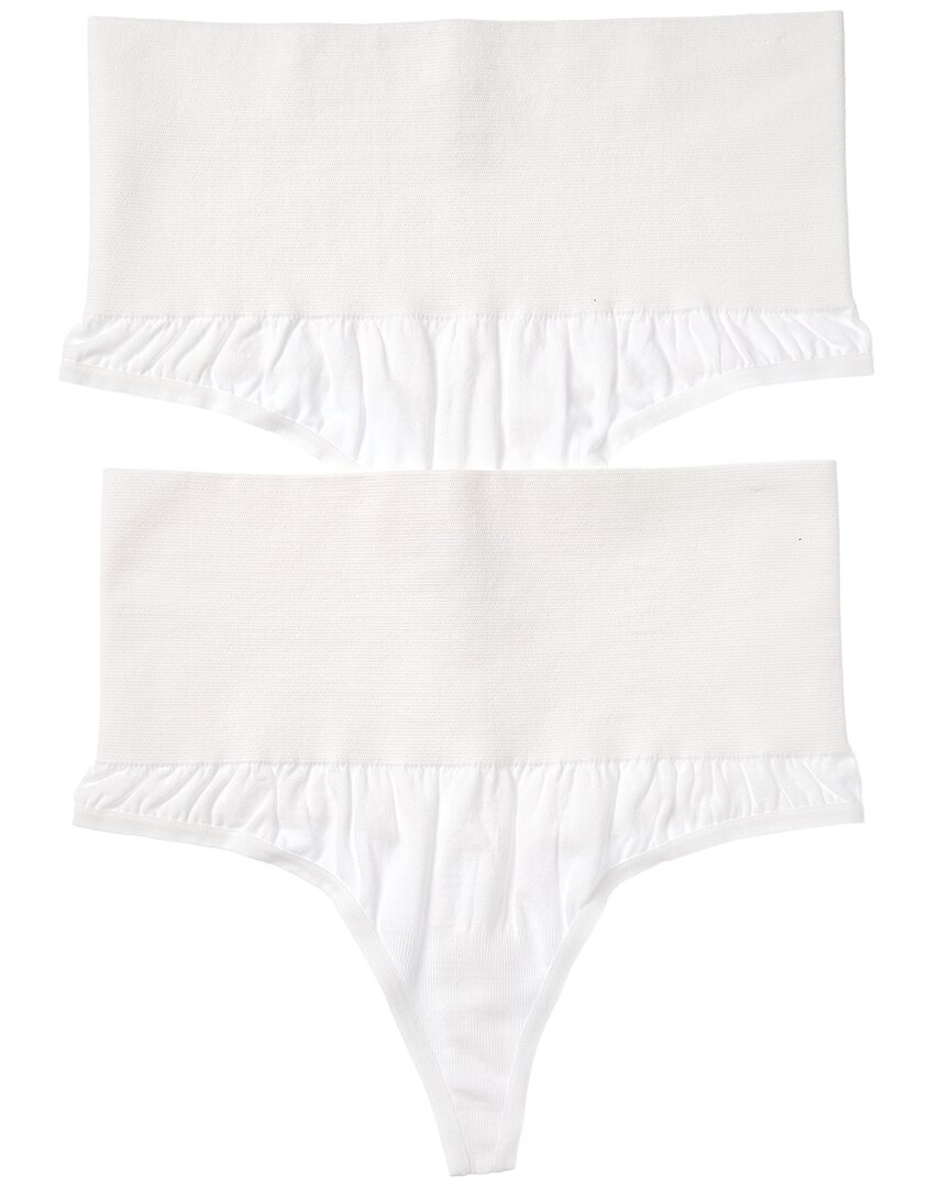 Yummie 2pk Alex Shaping Thong In White