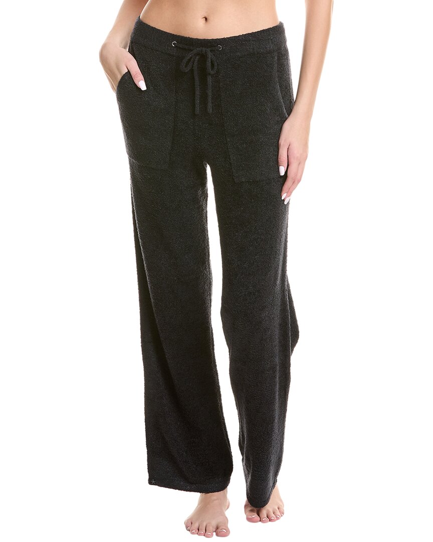 Barefoot Dreams Cozychic Lite Patch Pocket Long Pants Black In Black