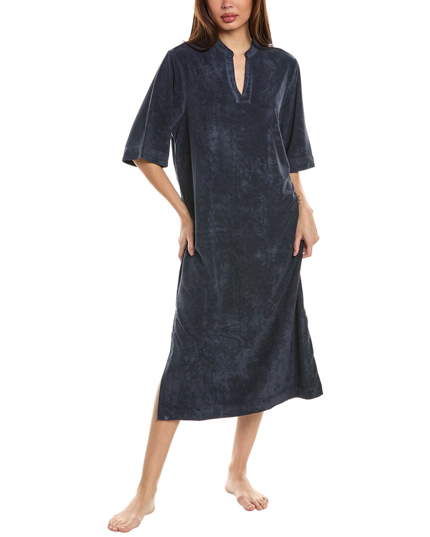 Barefoot Dreams Cozyterry Caftan In Blue