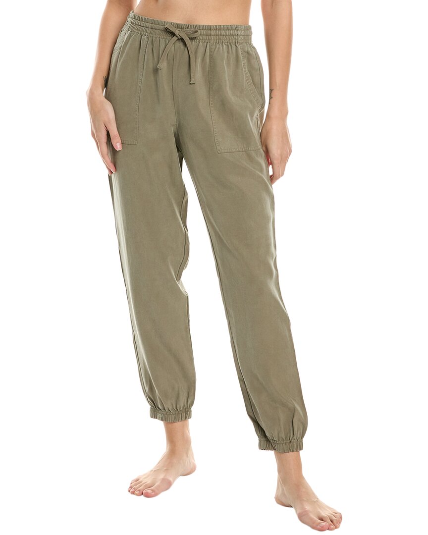 Barefoot Dreams Linen-blend Jogger In Green