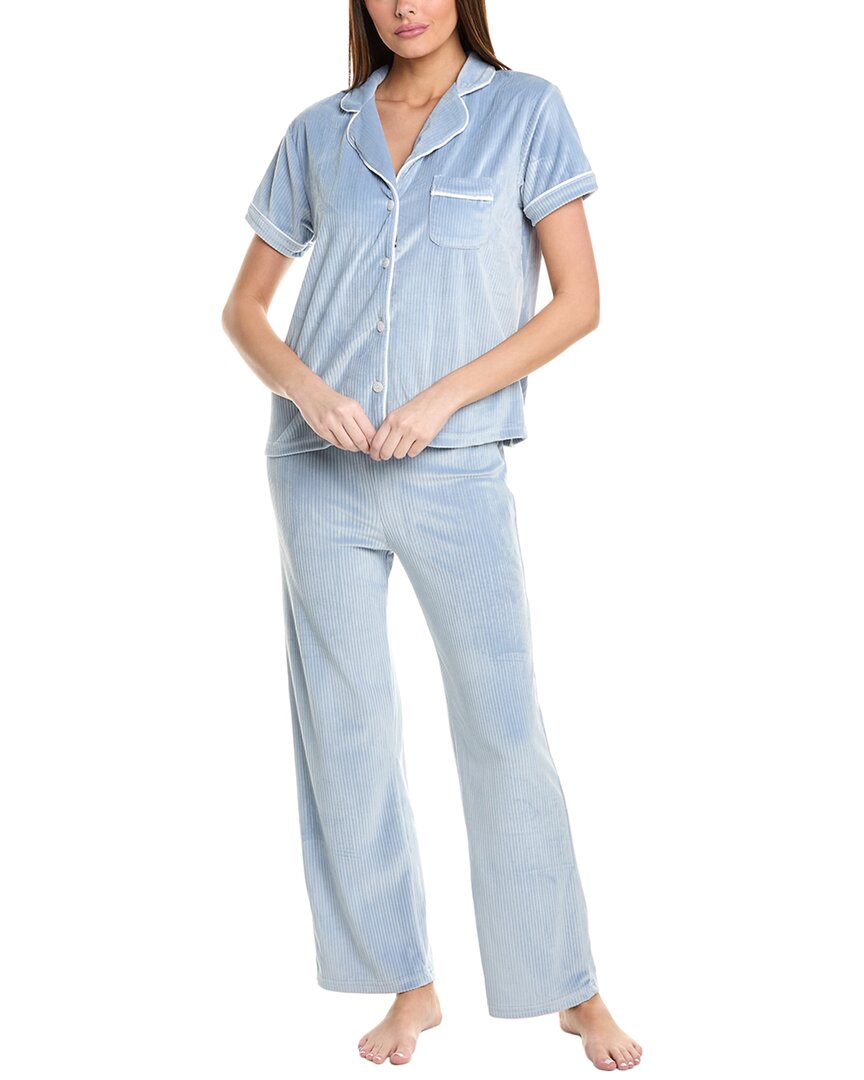 Tart Intimates 2pc Cosetto Pajama Pant Set In Blue