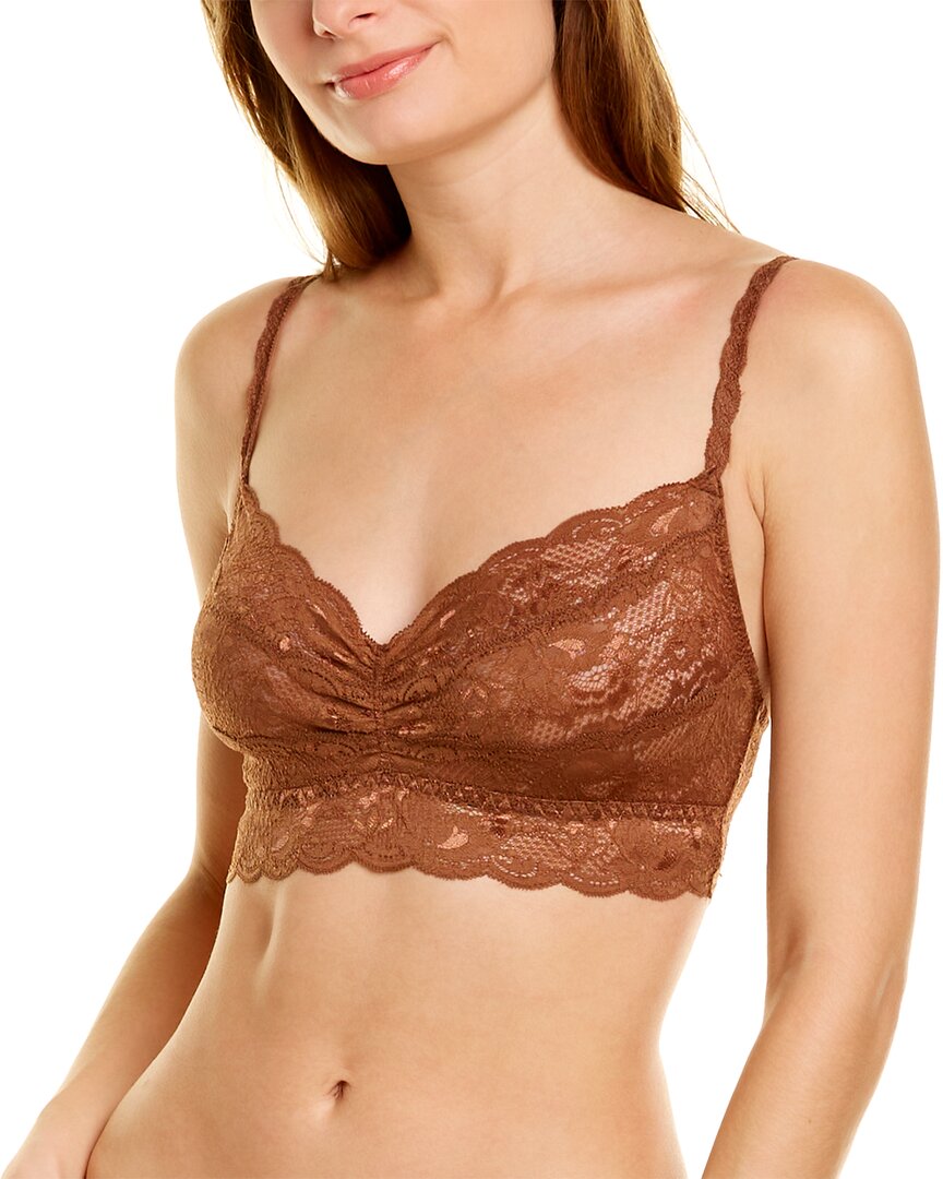 Cosabella Never Say Never Sweetie Soft Bralette In Brown