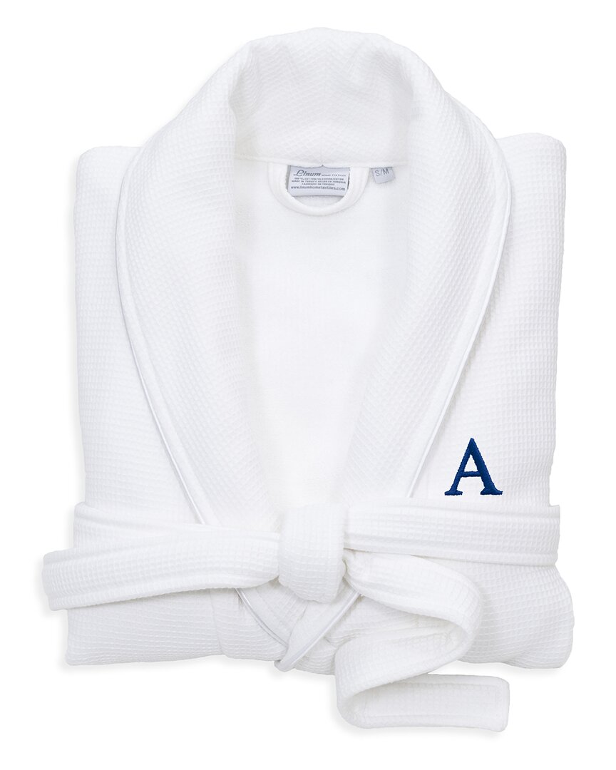 Shop Linum Home Textiles Monogrammed Waffle Large/x-large Terry Bathrobe, (a-z)