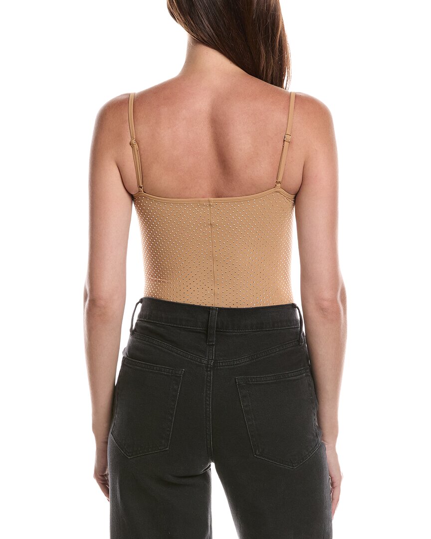 Commando Party Starter Straight Cami Bodysuit In Crystal Buff In Brown