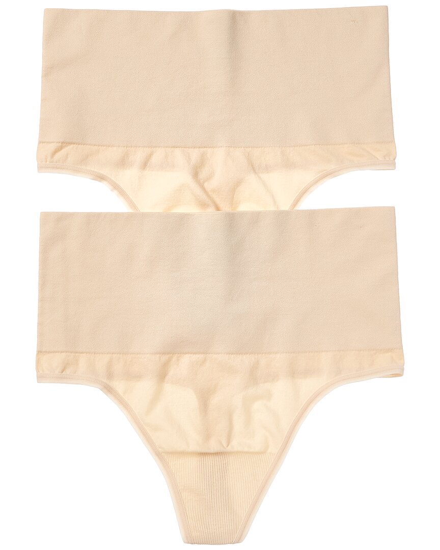 Shop Yummie 2pk Seamless Thong In Brown