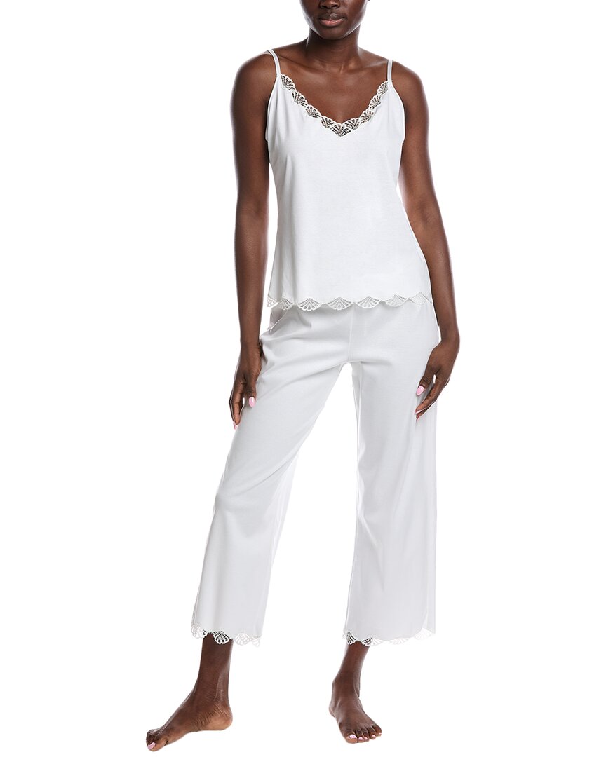 Natori 2pc Bliss Serenity Cami Pajama Set In White