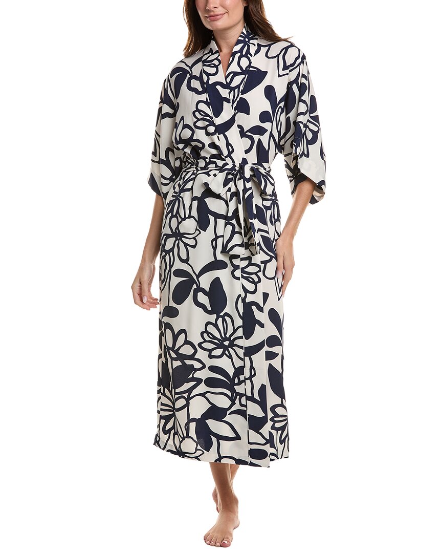 Natori Kimono Sleeve Robe In White
