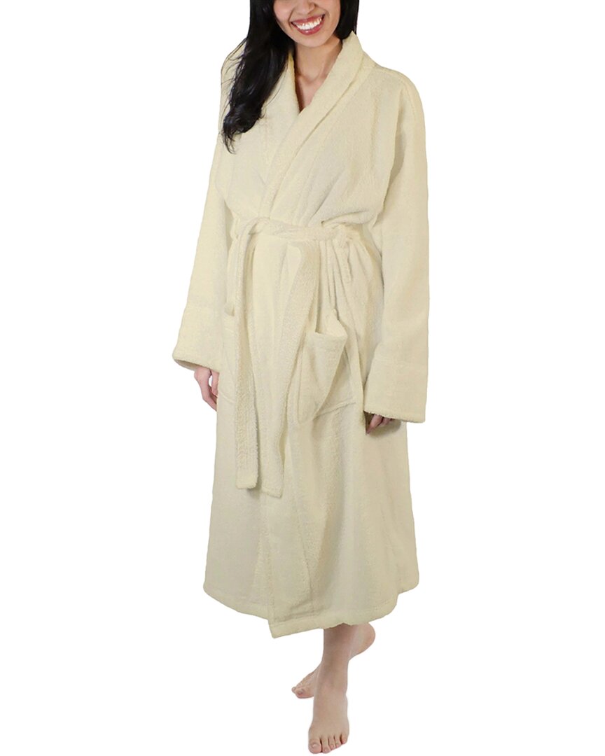 Superior Dnu  Women's Turkish Cotton Terry Ultra-plush And Absorbent Long Bathrobe