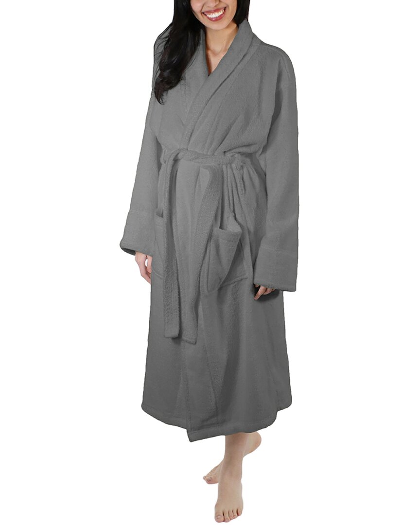 Superior Dnu Women's Turkish Cotton Terry Ultra-plush And Absorbent Long Bathrobe