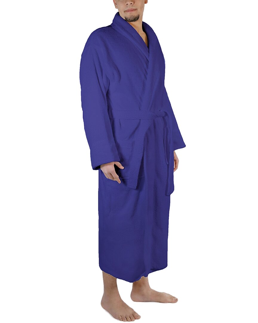 Superior Dnu  Men's Turkish Cotton Terry Ultra-plush And Absorbent Long Bathrobe