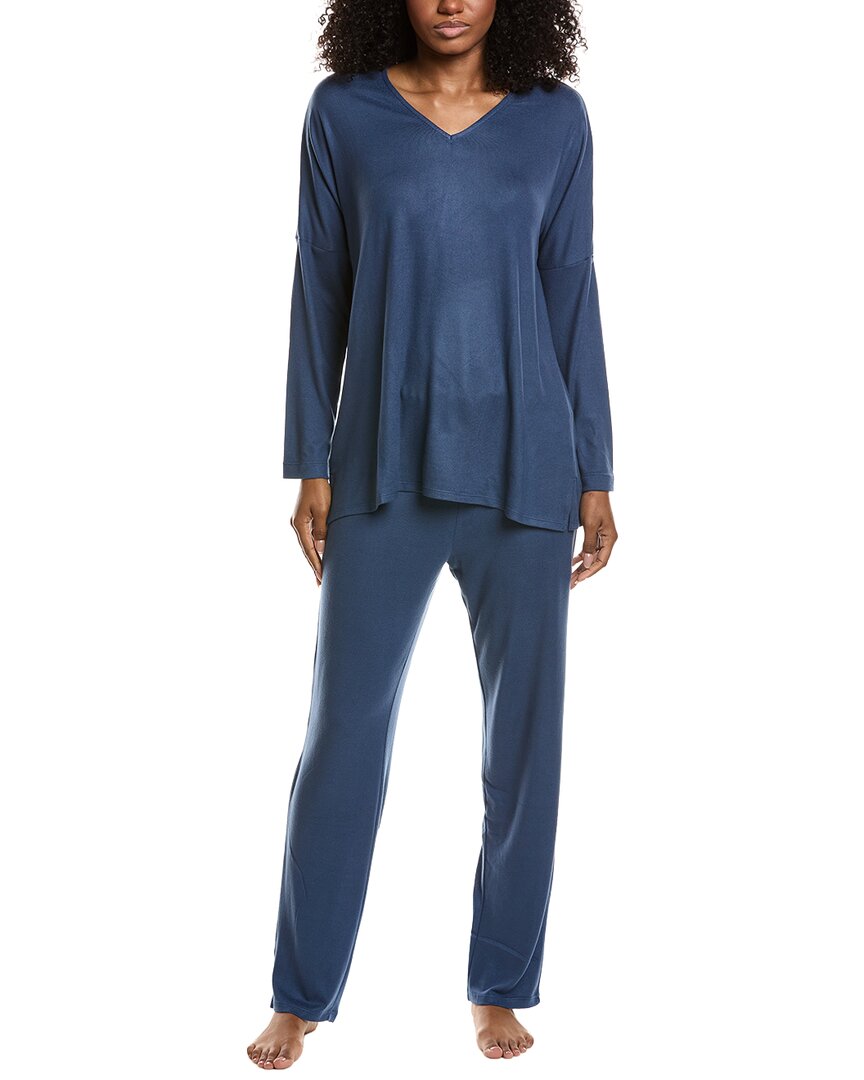 N Natori 2pc Oasis Pajama Set In Blue