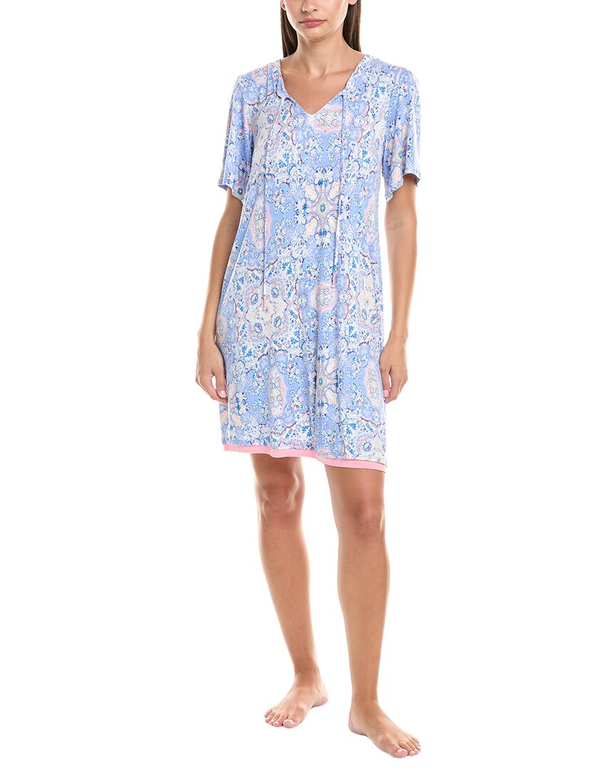Ellen Tracy Sleep Tunic In Blue