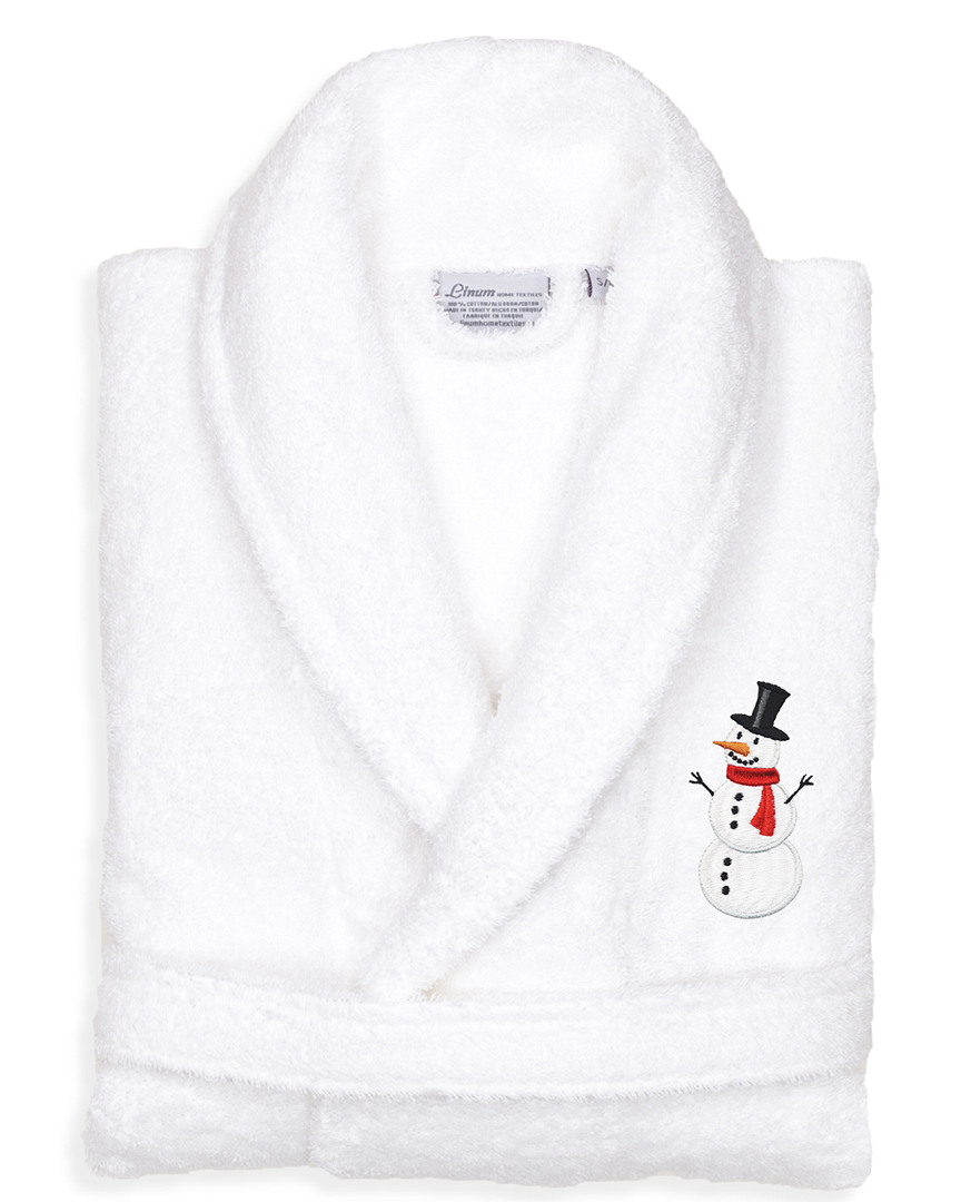 Linum Home Textiles Terry Bath Robe Embroidered