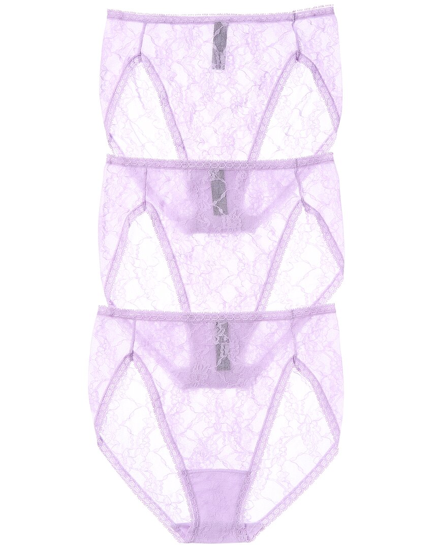 Natori 3pk Bliss Allure French Cut Panty In Purple