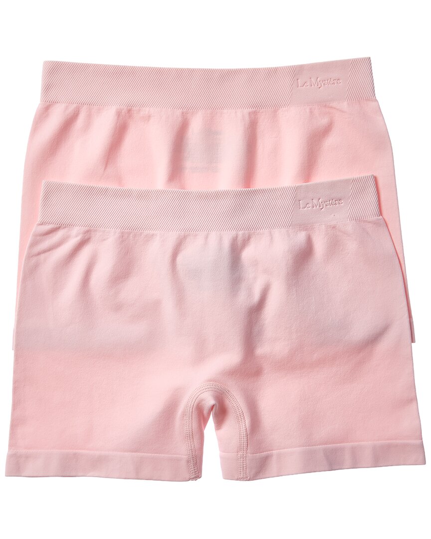 Le Mystere 2pk Seamless Comfort Boyshort In Pink