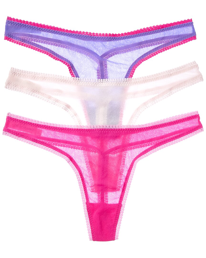 On Gossamer Ongossamer 3pk Hip G Thong In Multi