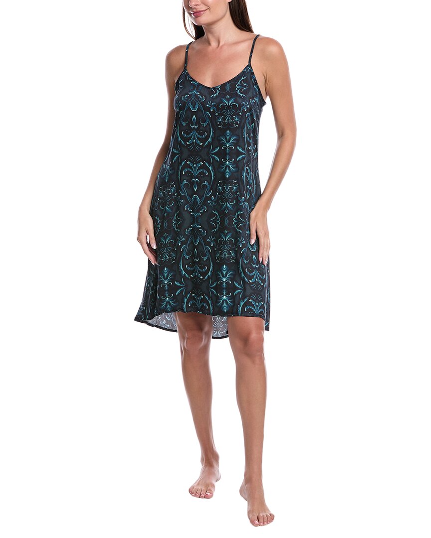 Hanro Marlene Chemise In Blue