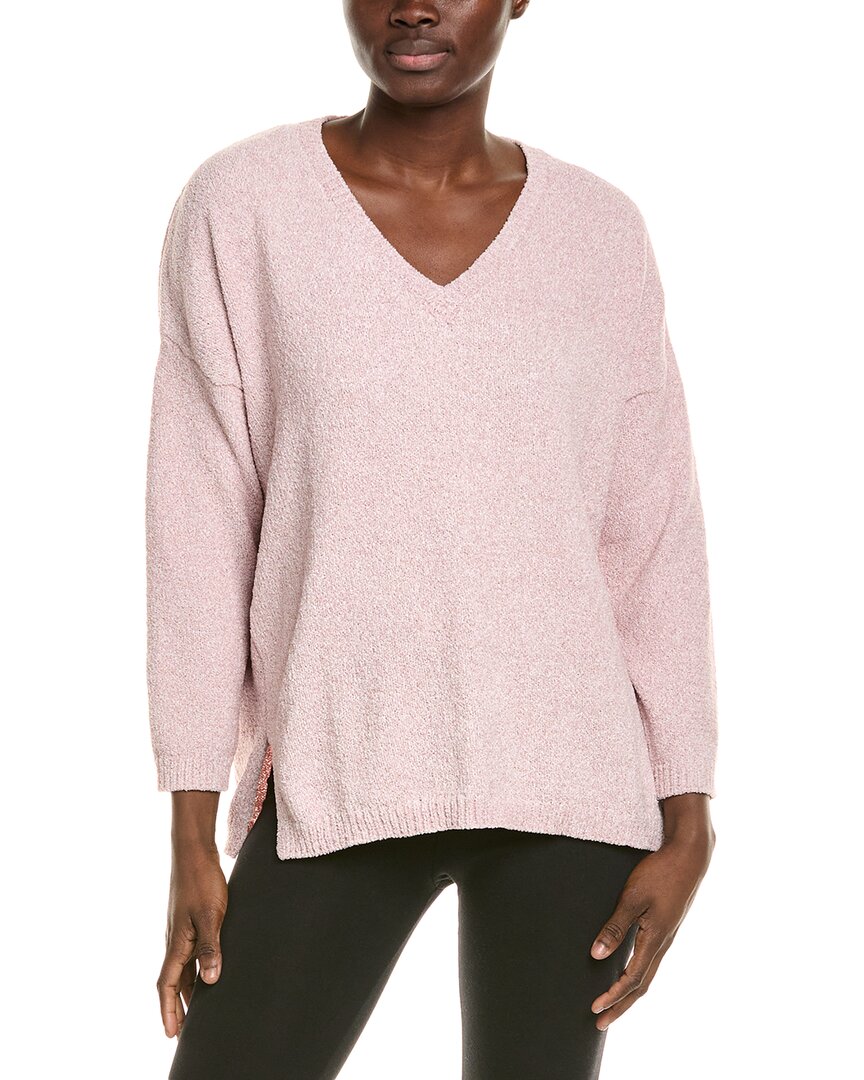 N Natori Aura V-neck Top In Pink